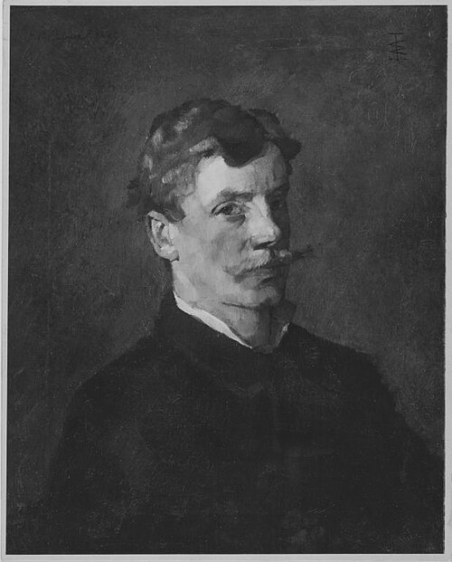 Self portrait, 1877, Wilhelm Trübner