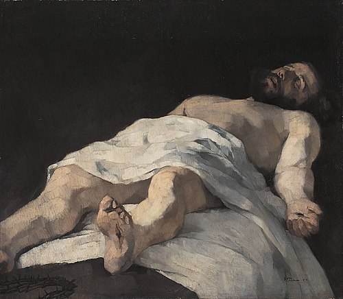 Christus im Grab II, 1874, Wilhelm Trübner