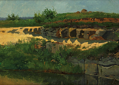 Landscape with Sand Pit, , Wilhelm Trübner