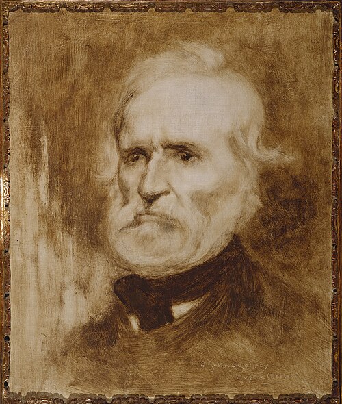 Portrait d'Auguste Blanqui (1805-1881), homme politique, 1880, Eugène Carrière