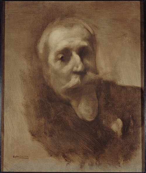 Portrait d'Anatole France (1844-1924), écrivain, 1900, Eugène Carrière