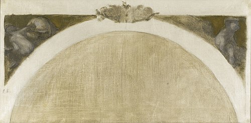 Esquisse pour le salon des Sciences de l'Hôtel de Ville de Paris : La Géographie - La Géologie, 1890, Eugène Carrière