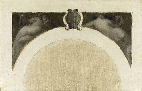 Esquisse pour le salon des Sciences de l'Hôtel de Ville de Paris : La Physique - La Chimie, 1890, Eugène Carrière