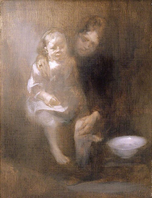 The Footbath, 1890, Eugène Carrière