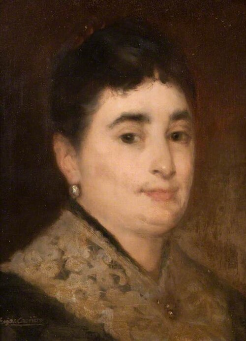 Femme au col de broderie, , Eugène Carrière