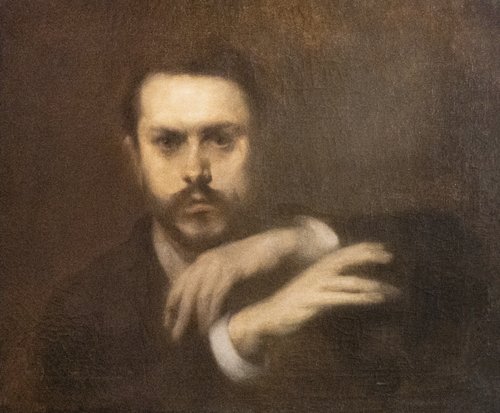 Portrait de Gustave Geffroy, 1891, Eugène Carrière