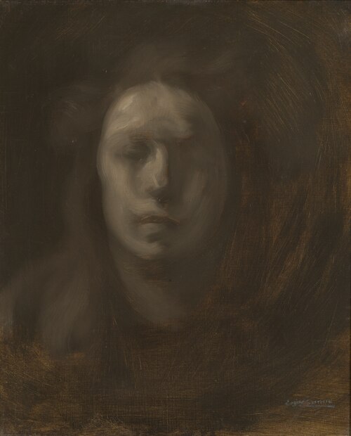 Girl with her Hair Down, 1903, Eugène Carrière