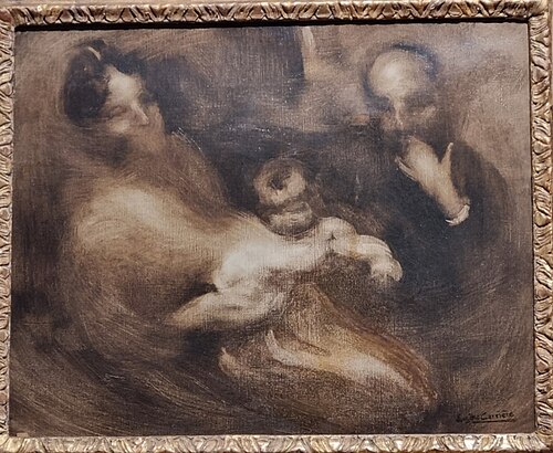 Le docteur Léon Gorodiche et sa famille, 1903, Eugène Carrière