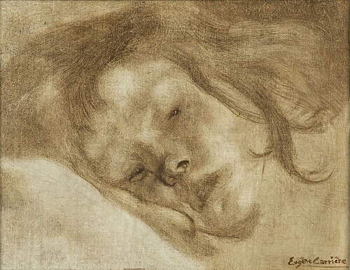 L'Enfant malade, 1897, Eugène Carrière