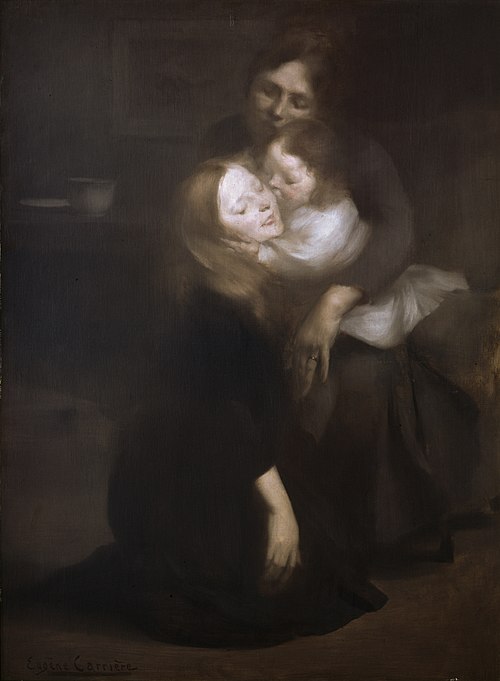 Intimité, 1889, Eugène Carrière