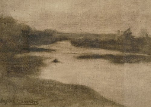 Paysage avec large rivière, 1906, Eugène Carrière