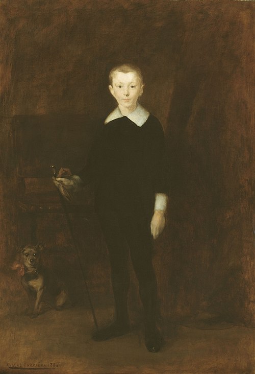 Portrait of a Boy, 1886, Eugène Carrière