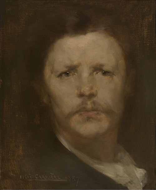 Self-portrait, Eugène Carrière, 1887, Eugène Carrière