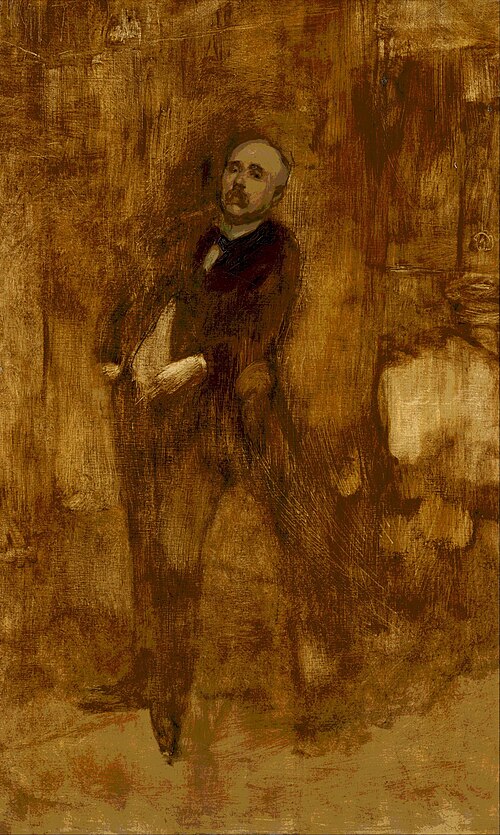Portrait of Clemenceau, 1889, Eugène Carrière