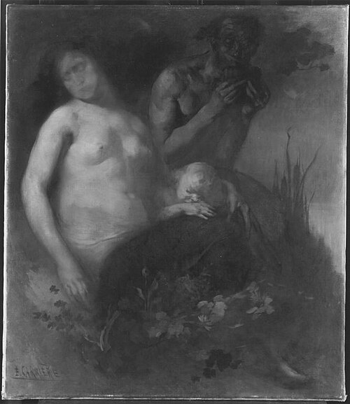 Die Nymphe Echo, 1880, Eugène Carrière