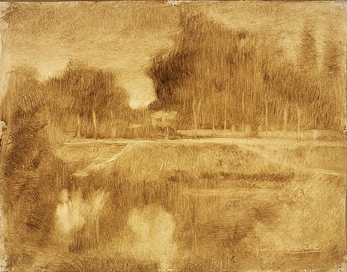 Landscape in the Orne, 1901, Eugène Carrière