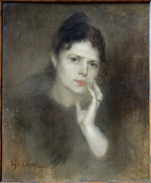 Portrait de Madame Carrière, 1900, Eugène Carrière
