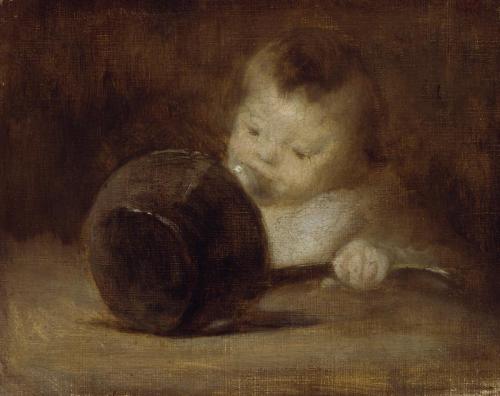 Enfant avec une casserole, , Eugène Carrière