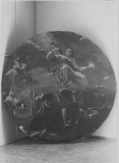 Freigebigkeit gegenüber der Kirche, 1662, Antonio Domenico Triva