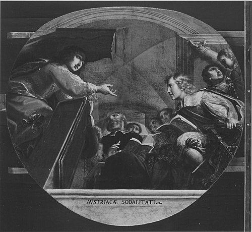 Kurprinz Maximilian und Erzherzog Ferdinand als Studenten in Ingolstadt, 1662, Antonio Domenico Triva