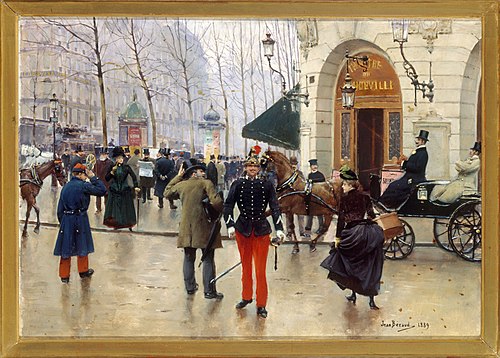 Le théâtre du Vaudeville, 1889, Jean Béraud