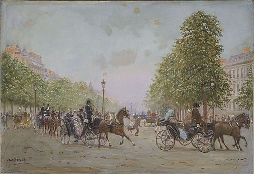 La promenade aux Champs-Elysées, 1890, Jean Béraud