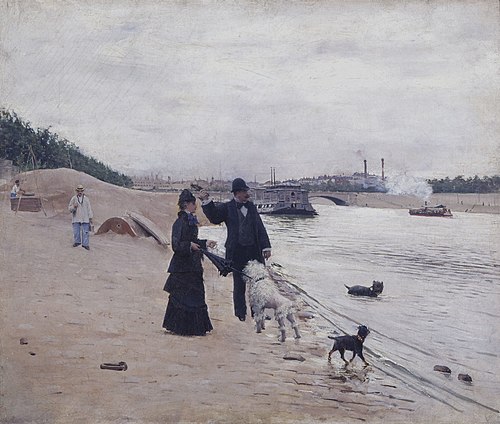 Les berges de la Seine, 1880, Jean Béraud