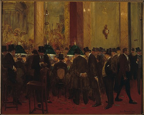 Au cercle, 1908, Jean Béraud