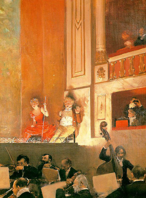 Revue au théâtre des variétés, 1888, Jean Béraud