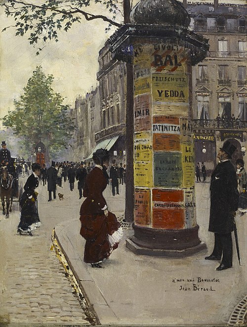 Paris Kiosk, 1880, Jean Béraud