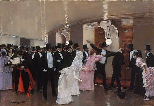Altercation dans les couloirs de l'Opéra, 1889, Jean Béraud