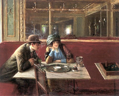 Au Café, 1935, Jean Béraud