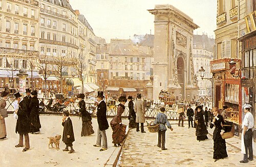 Le Boulevard St. Denis, Paris, 1899, Jean Béraud