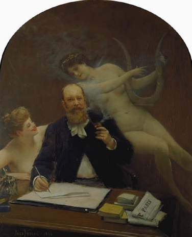 Portrait du poète Armand Silvestre, 1894, Jean Béraud