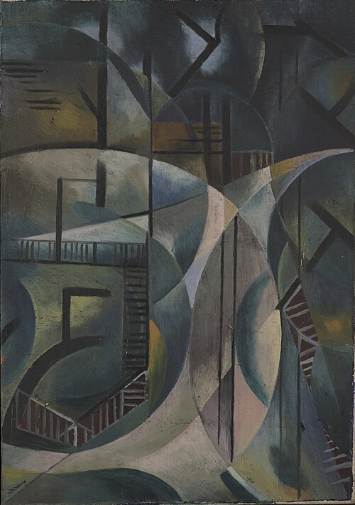Landscape in the Park, 1920, Fritz Stuckenberg