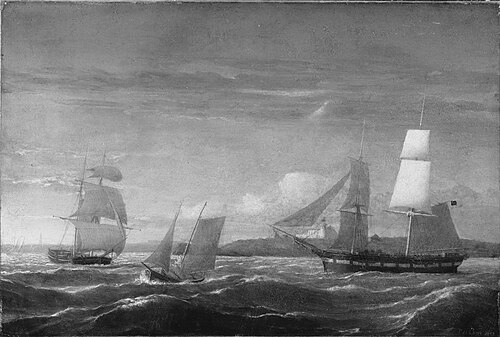 View of Portland Harbor, , Fitz Henry Lane