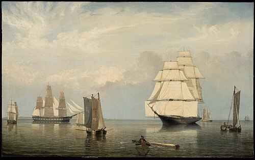 Salem Harbor, 1853, Fitz Henry Lane