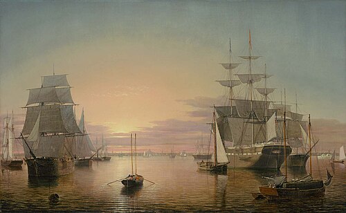 Boston Harbor, 1852, Fitz Henry Lane