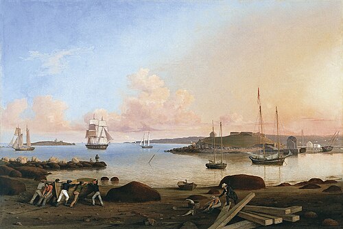The Fort and Ten Pound Island, Gloucester, Massachusetts, 1847, Fitz Henry Lane