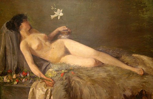 Weibliche Nackte, 1896, Rafael Frederico