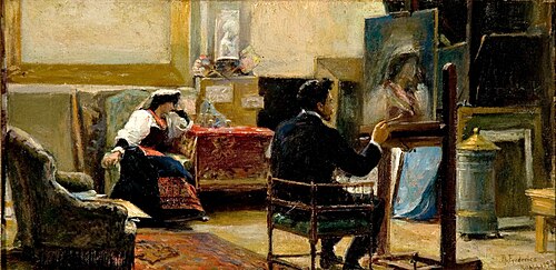 Studio Interior, 1898, Rafael Frederico