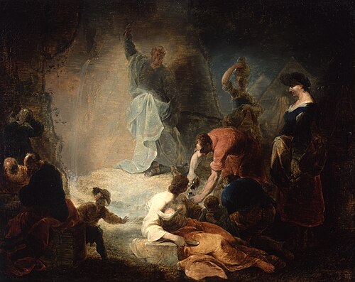 Moses Striking the Rock, , Januarius Zick