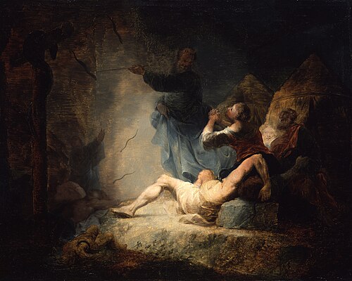 The Erection of the Brazen Serpent, , Januarius Zick