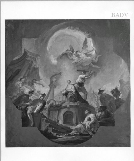 Decapitation of Saints (ceiling-painting), 1757, Januarius Zick