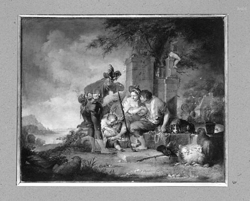 shepherd scene, 1757, Januarius Zick