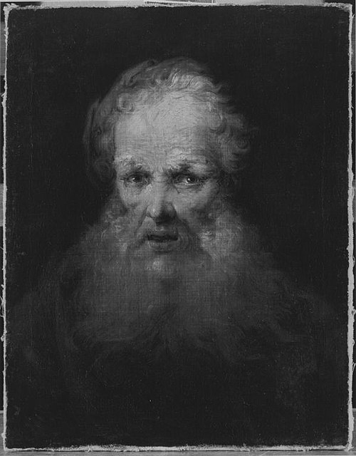 Portrait of an old man, 1779, Januarius Zick