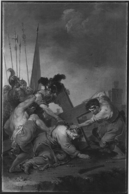 Christus fällt zum zweiten Mal unter dem Kreuz, 1763, Januarius Zick