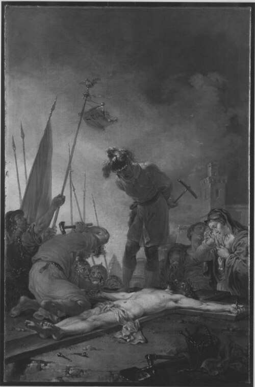 Christus wird ans Kreuz geschlagen, 1763, Januarius Zick