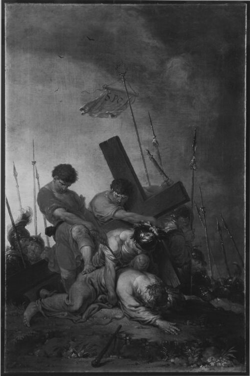 Christus fällt zum ersten Mal unter dem Kreuz, 1763, Januarius Zick