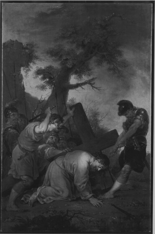 Christus fällt zum dritten Mal unter dem Kreuz, 1763, Januarius Zick
